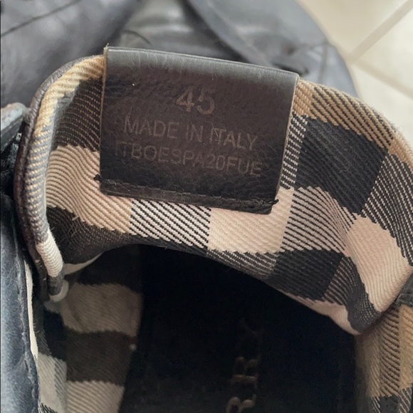 Burberry Black Leather Men’s Boots - Picture 3 of 6